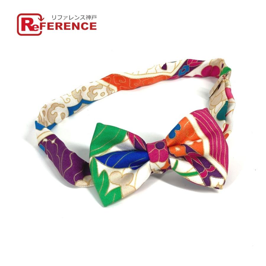 美品 HERMES エルメス ヌーパピヨン 蝶ネクタイ アクセサリー ネクタイ マルチカラー メンズ【中古】 | HERMES