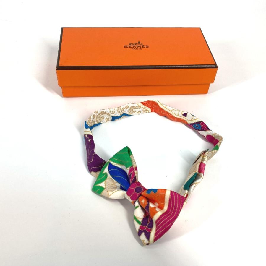美品 HERMES エルメス ヌーパピヨン 蝶ネクタイ アクセサリー ネクタイ マルチカラー メンズ【中古】 | HERMES | 04