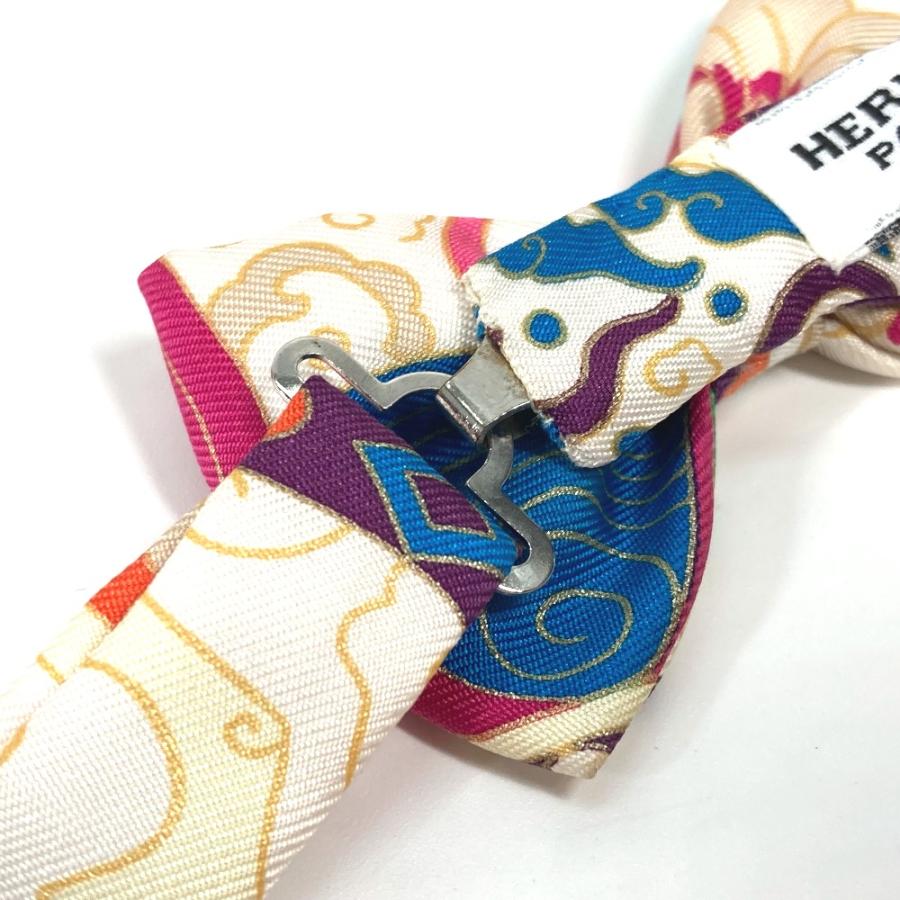 美品 HERMES エルメス ヌーパピヨン 蝶ネクタイ アクセサリー ネクタイ マルチカラー メンズ【中古】 | HERMES | 05
