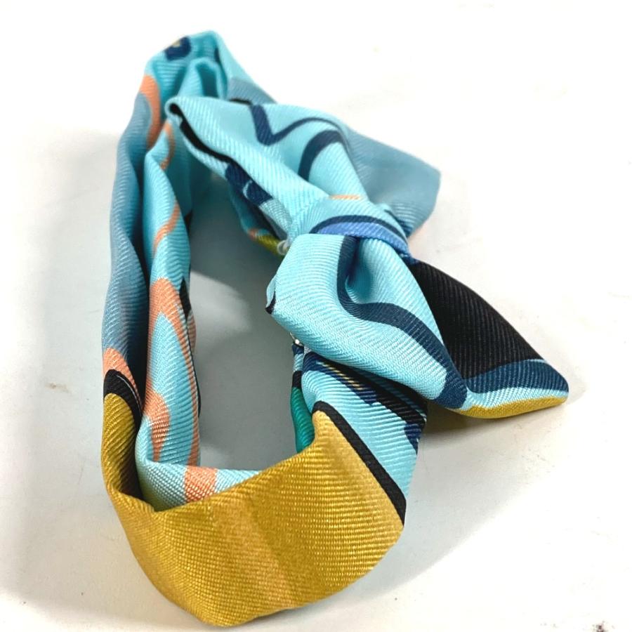 美品 HERMES エルメス ヌーパピヨン アクセサリー ネクタイ りぼん リボン 蝶ネクタイ ブルー メンズ【中古】 | HERMES | 01