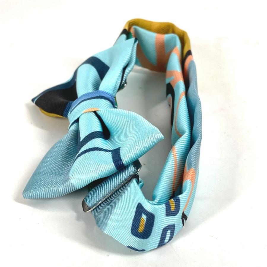 美品 HERMES エルメス ヌーパピヨン アクセサリー ネクタイ りぼん リボン 蝶ネクタイ ブルー メンズ【中古】 | HERMES | 03