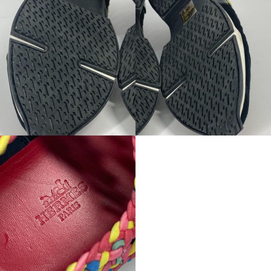 HERMES エルメス スリッポン 編み込み シューズ 靴 スニーカー マルチカラー レディース【中古】 | HERMES | 09
