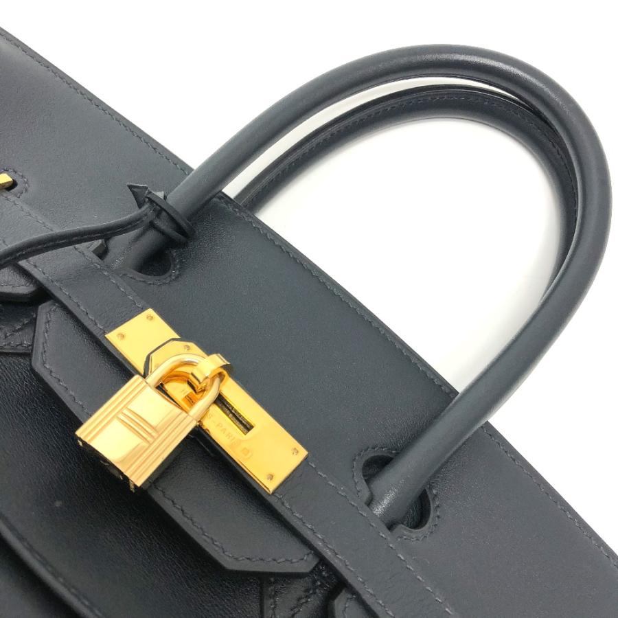 HERMES エルメス バーキン35 ハンドバッグ ヴォースイフト □C刻刻 ダークネイビー×G金具 ネイビー レディース【中古】｜reference｜08