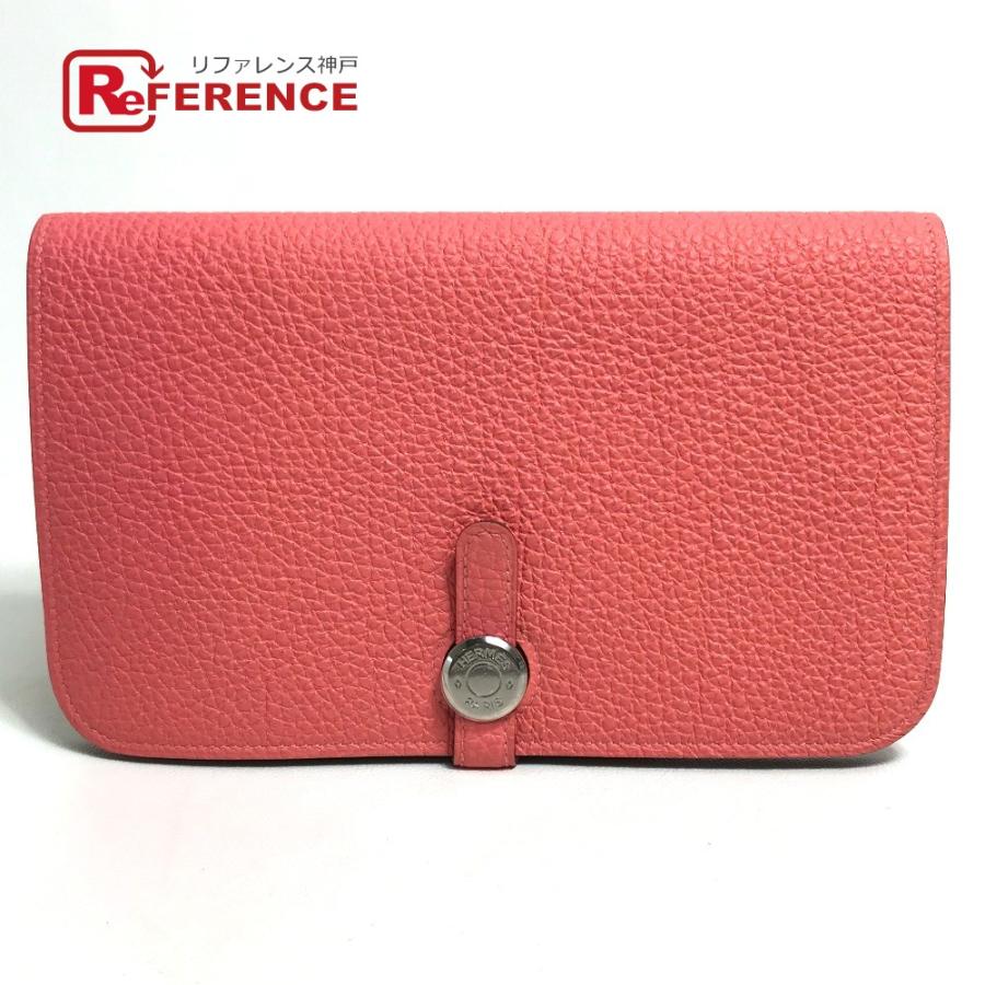 新品同様 HERMES エルメス ドゴンGM コインケース付き 長財布 R□刻 