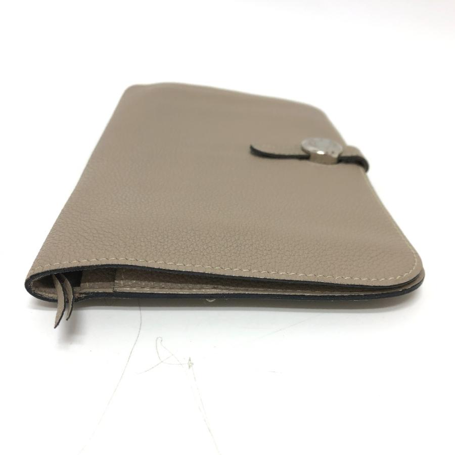 HERMES エルメス ドゴンGM 長財布 グリアスファルト ベージュ レディース【中古】 | HERMES | 02