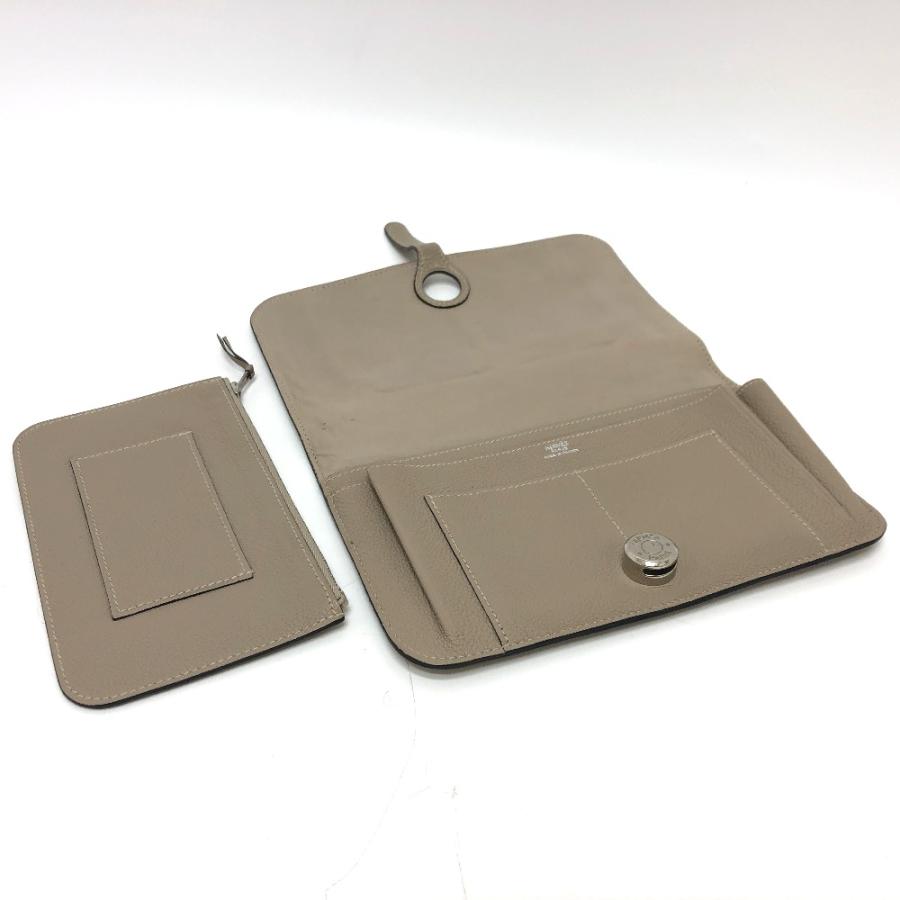 HERMES エルメス ドゴンGM 長財布 グリアスファルト ベージュ レディース【中古】 | HERMES | 06