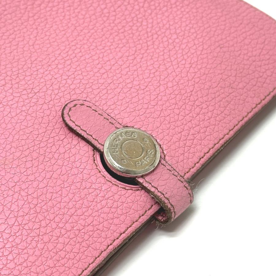 HERMES エルメス ドゴンGM ドゴン GM ウォレット 財布  長財布 ピンク レディース【中古】 | HERMES | 06