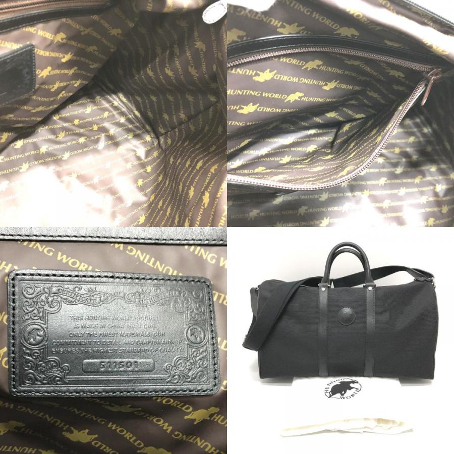 未使用 HUNTING WORLD ハンティングワールド メルセデスベンツコラボ 2WAY カバン ボストンバッグ ブラック メンズ【中古】 |  | 09
