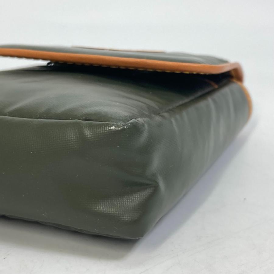 HUNTING WORLD ハンティングワールド ロゴ ベルトポーチ 小物入れ ポーチ ナイロン/レザー カーキ ユニセックス【中古】 |  | 06