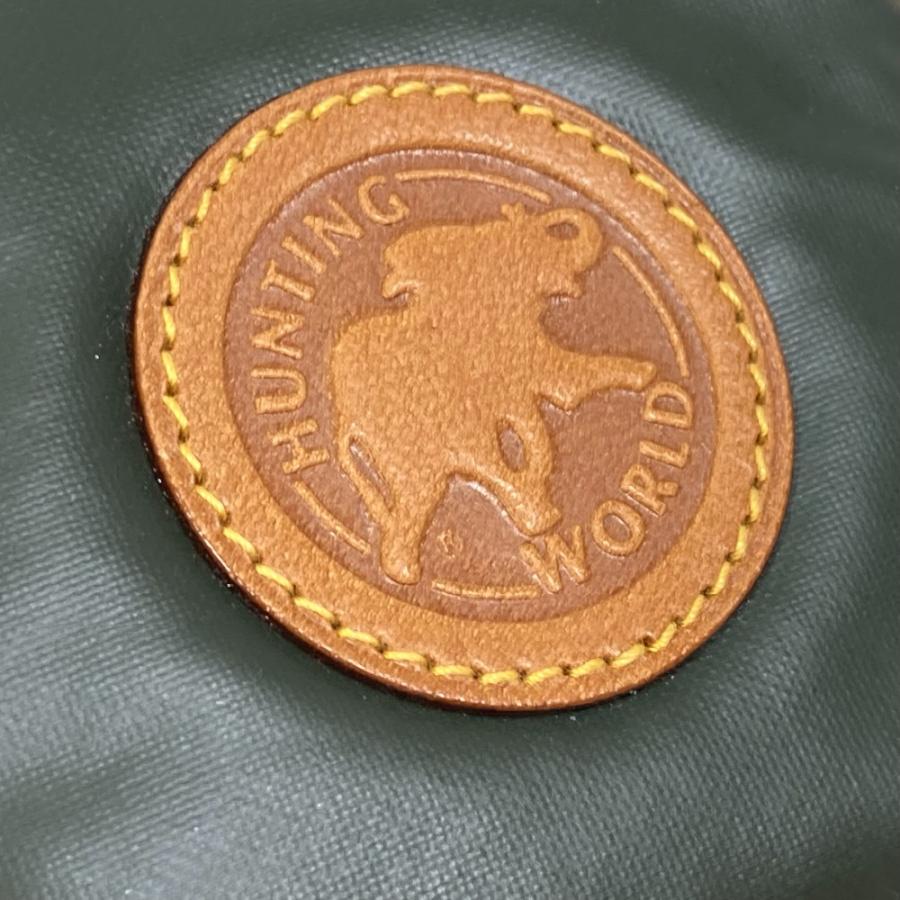 HUNTING WORLD ハンティングワールド ロゴ ベルトポーチ 小物入れ ポーチ ナイロン/レザー カーキ ユニセックス【中古】 |  | 08