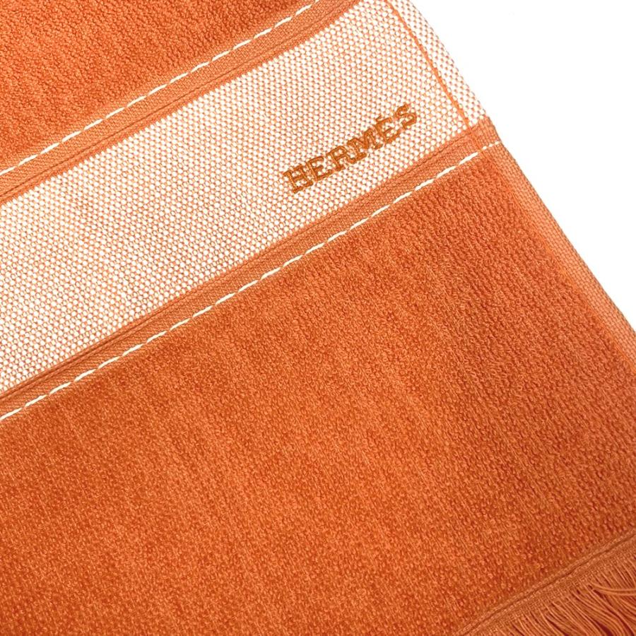 HERMES 未使用 エルメス ヨッティング ロゴ 大判 フリンジ バス