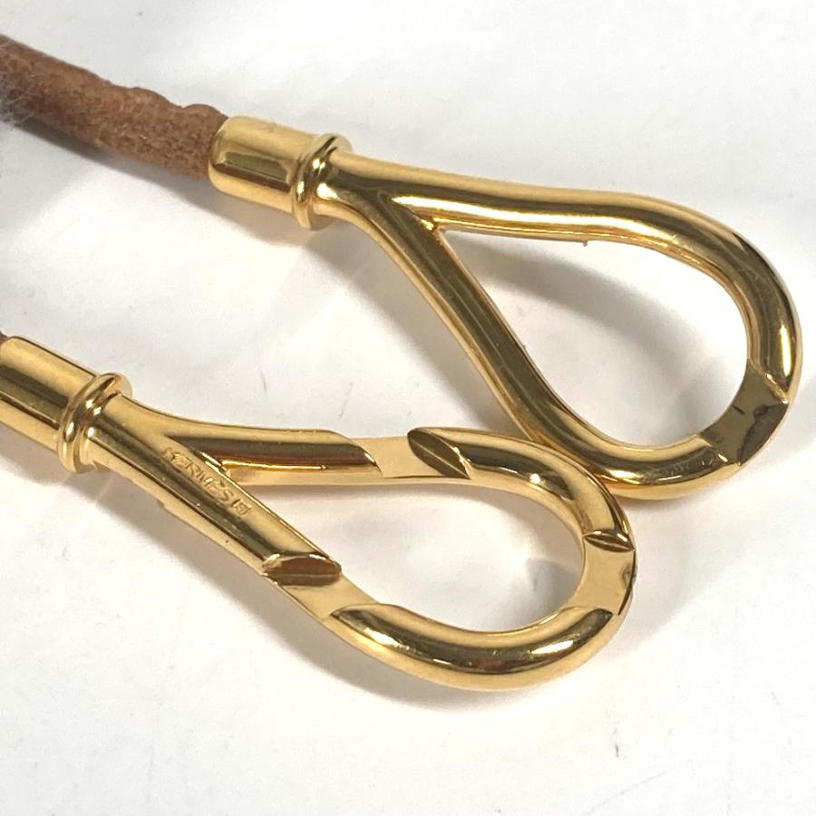 HERMES エルメス 2重ブレスレット ネックレス アクセサリー チョーカー ブラウン レディース【中古】 | HERMES | 08