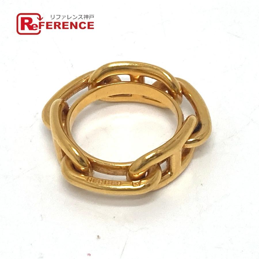 HERMES エルメス シェーヌダンクル スカーフ スカーフリング ゴールド レディース【中古】 | HERMES