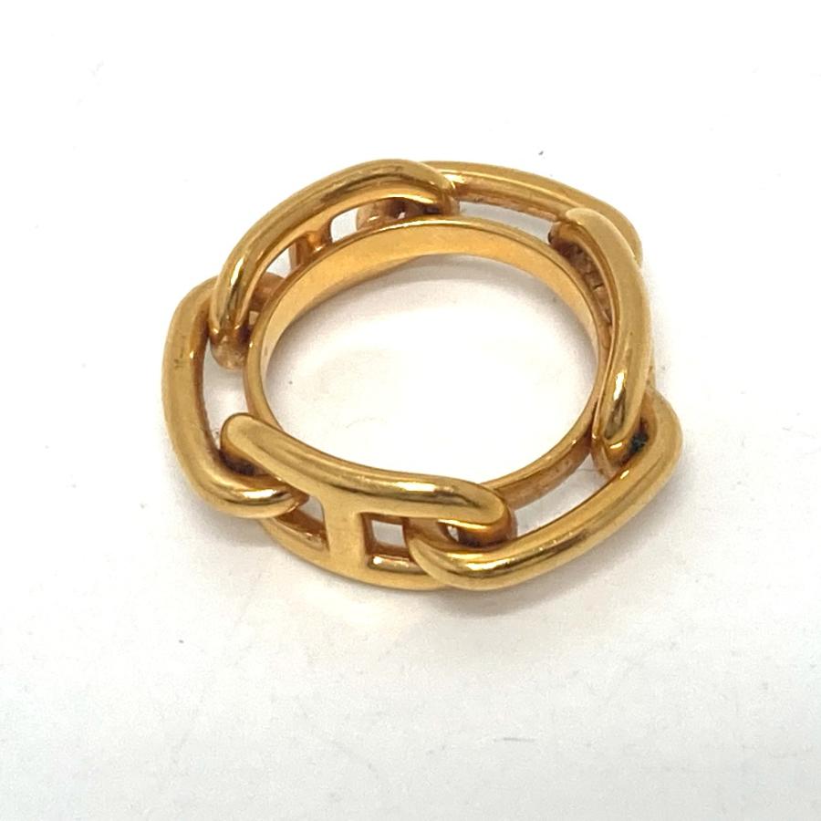 HERMES エルメス シェーヌダンクル スカーフ スカーフリング ゴールド レディース【中古】 | HERMES | 01