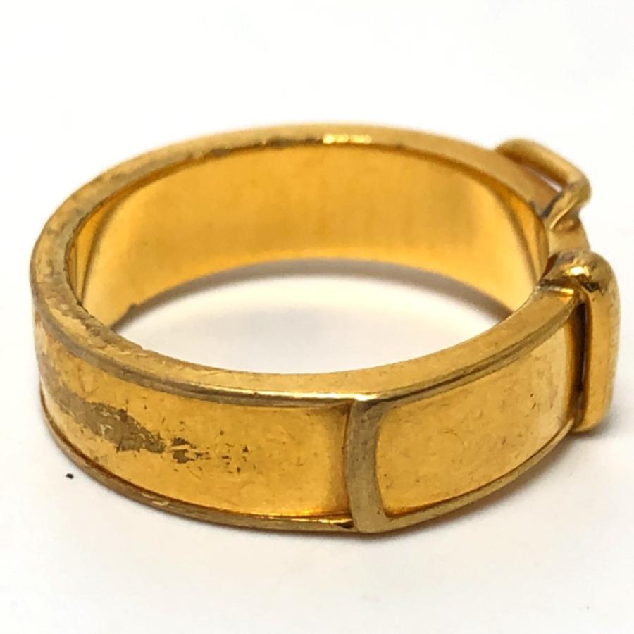 HERMES エルメス ベルトモチーフ アクセサリー スカーフリング ゴールド レディース【中古】 | HERMES | 01