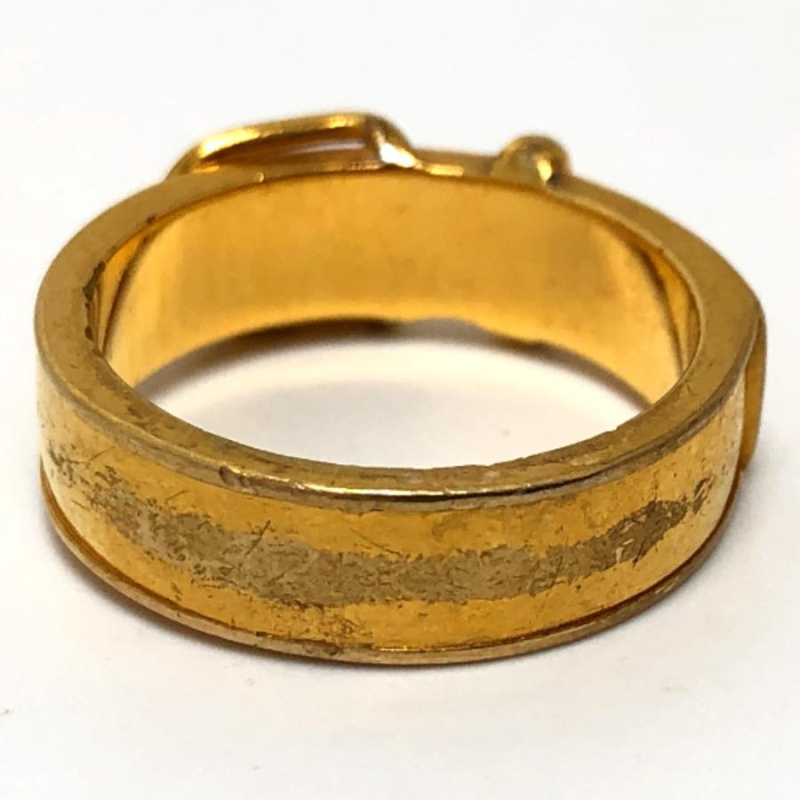 HERMES エルメス ベルトモチーフ アクセサリー スカーフリング ゴールド レディース【中古】 | HERMES | 02