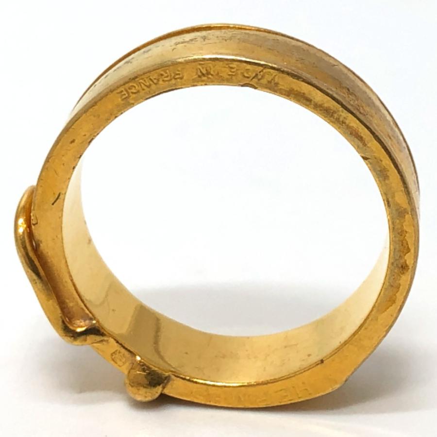 HERMES エルメス ベルトモチーフ アクセサリー スカーフリング ゴールド レディース【中古】 | HERMES | 04