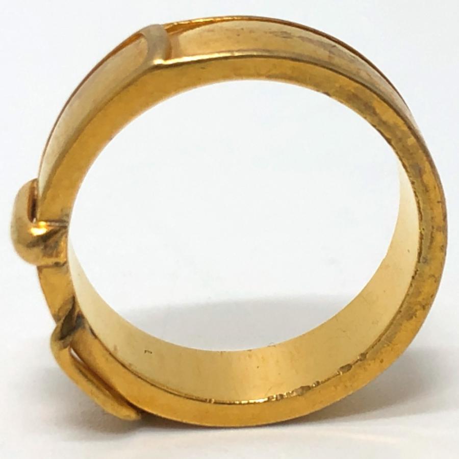 HERMES エルメス ベルトモチーフ アクセサリー スカーフリング ゴールド レディース【中古】 | HERMES | 05