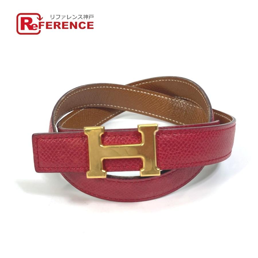 HERMES エルメス Hベルト ベルト エプソン レッド×ブラウン レディース【中古】 :2159-21767-8:リファレンス コレクション -  通販 - Yahoo!ショッピング