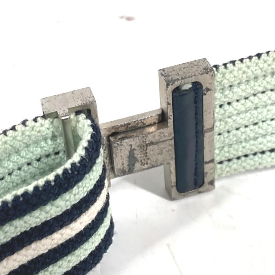 HERMES エルメス Hロゴ アクセサリー ボーダー ベルト グリーン ユニセックス【中古】 | HERMES | 03