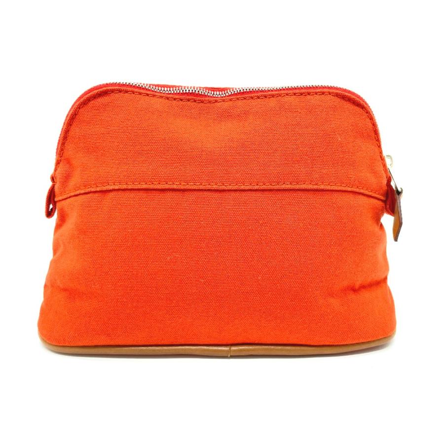 HERMES エルメス ボリードポーチ ミニ ポーチ コットン レディース