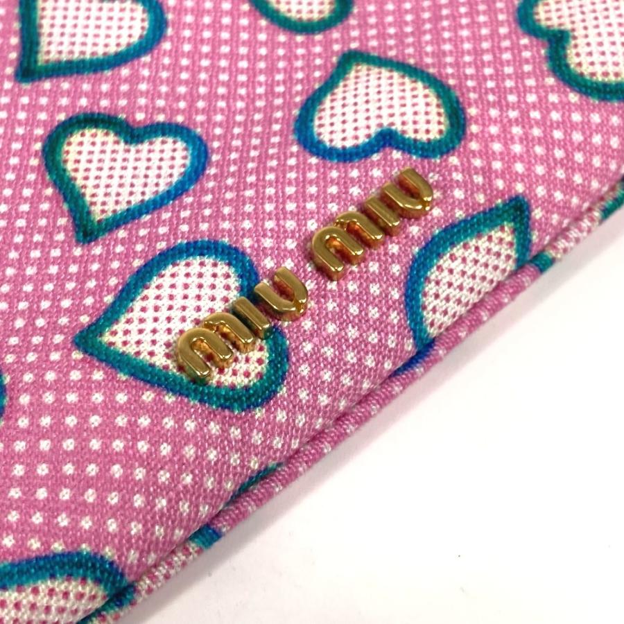 miu 美品 MIUMIU ミュウミュウ ハート ロゴ カバン ポーチ