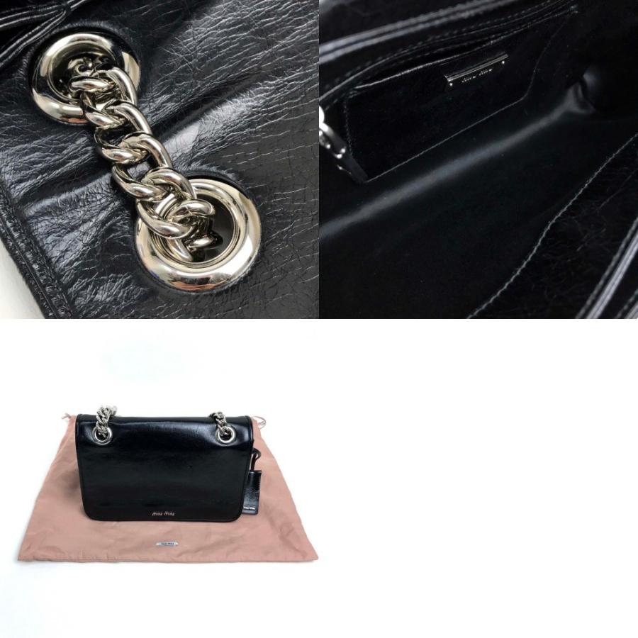 新品同様 MIUMIU ミュウミュウ 5BD015 チェーンショルダー 2way ショルダーバッグ カーフレザー | miu miu | 12