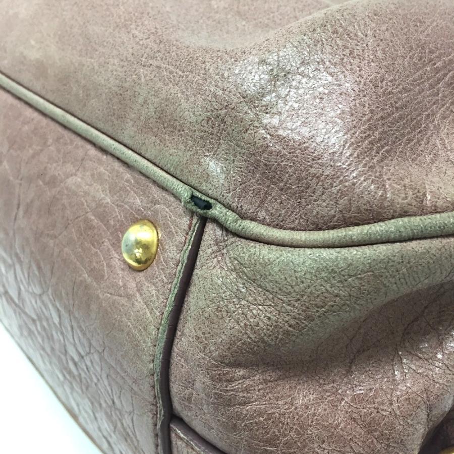 MIU MIU ミュウミュウ ハンドバッグ ショルダーバッグ 2wayバッグ レザー ピンクベージュ系 レディース | miu miu | 04