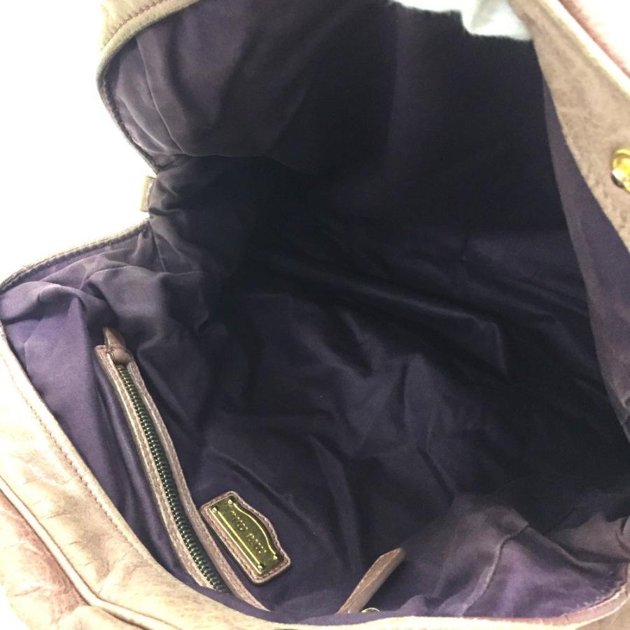 MIU MIU ミュウミュウ ハンドバッグ ショルダーバッグ 2wayバッグ レザー ピンクベージュ系 レディース | miu miu | 05