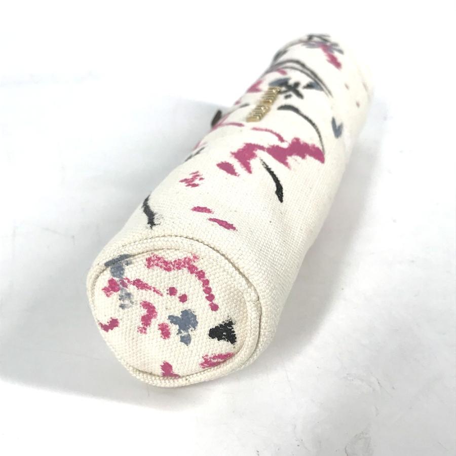 未使用 MIUMIU ミュウミュウ 5NK010 ロゴ 筆箱 ステーショナリー ポーチ ペンケース ホワイト レディース【中古】 | miu miu | 03