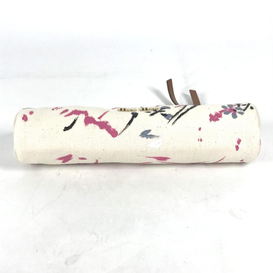 未使用 MIUMIU ミュウミュウ 5NK010 ロゴ 筆箱 ステーショナリー ポーチ ペンケース ホワイト レディース【中古】 | miu miu | 05