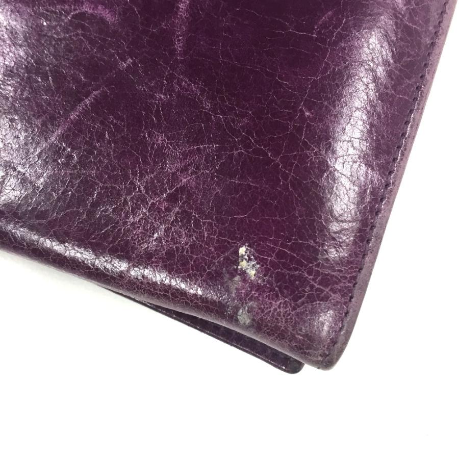 MIU MIU ミュウミュウ ファスナー付き2つ折り長財布 長財布（小銭入れあり） レザー パープル レディース | miu miu | 01