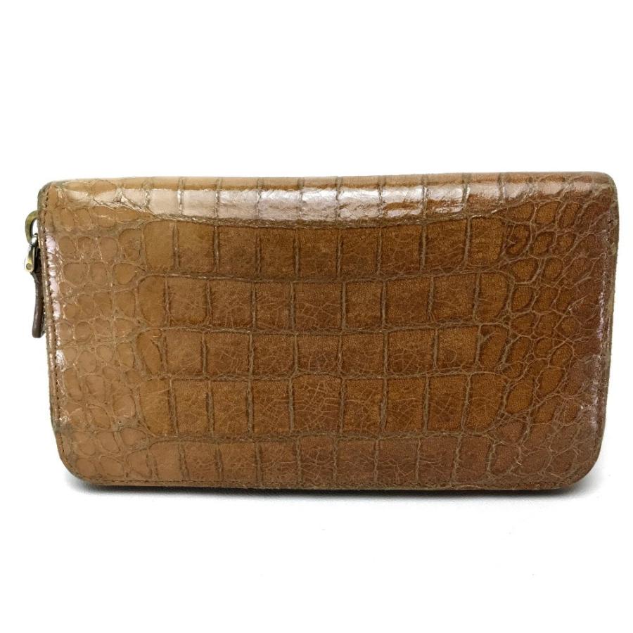 MIUMIU ミュウミュウ 5M0506 ラウンドファスナー長財布 クロコ型押し