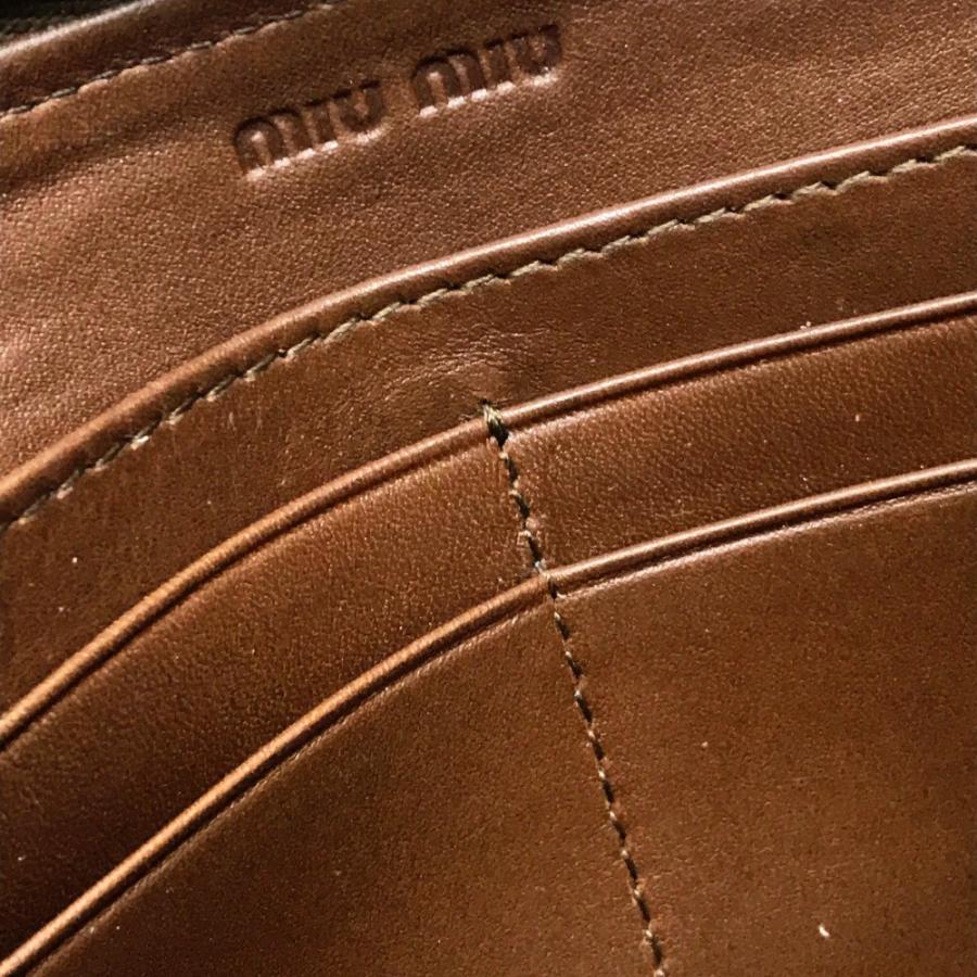 MIUMIU ミュウミュウ 5M0506 ラウンドファスナー長財布 クロコ型押し 長財布（あり） クロコプリントレザー | miu miu | 06