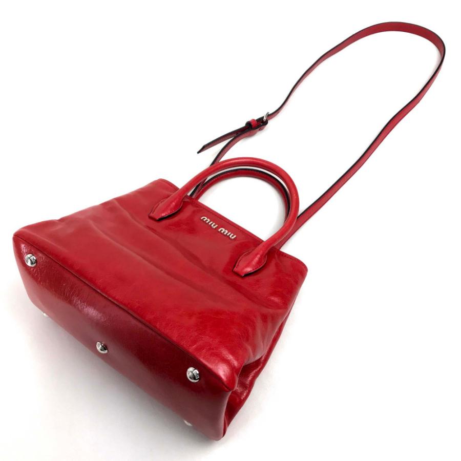 MIUMIU ミュウミュウ RN1069 ハンドバッグ ショルダーバッグ 手提げ バッグ ヴィテロシャイン レザー | miu miu | 05