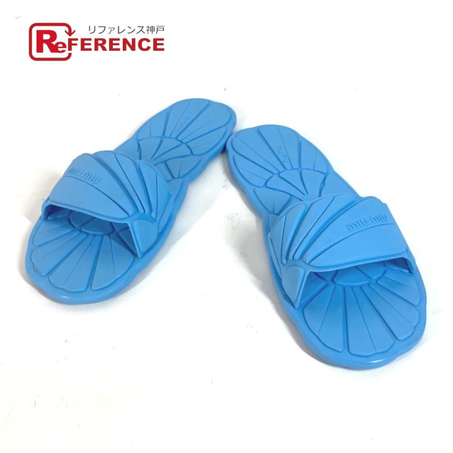 miu MIUMIU ミュウミュウ ロゴ CALZATURE DONNA フラットサンダル  