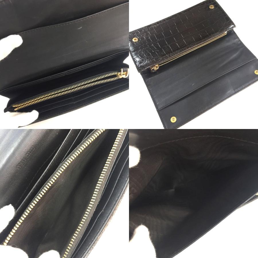 miu miu（ミュウミュウ） 5M1109 長財布 クロコ型押し 長財布 レザー