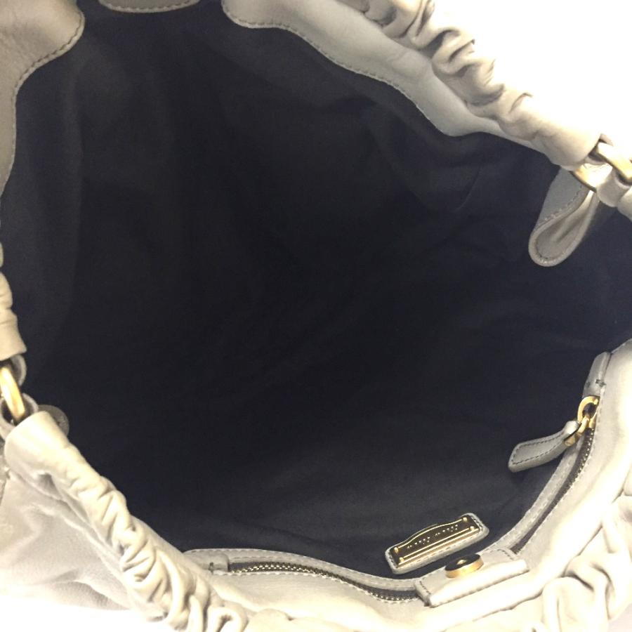 MIU MIU ミュウミュウ  肩掛けショルダーバッグ ラージ ハンドバッグ レザー ベージュ系 レディース | miu miu | 05