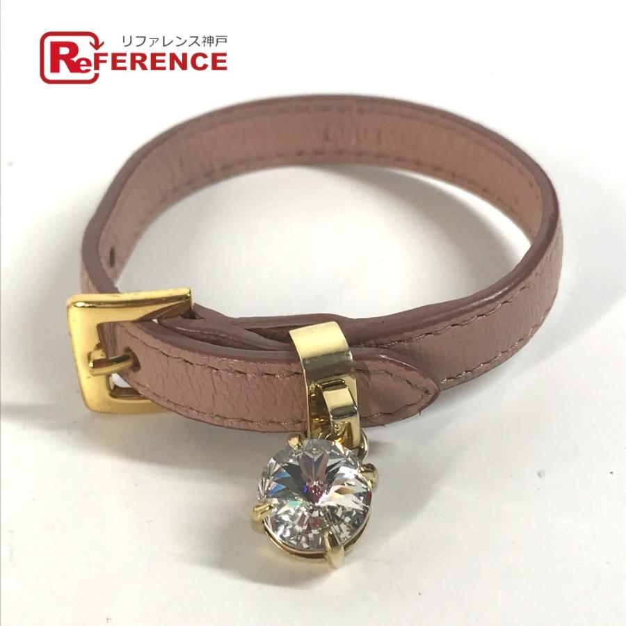 miu miu（ミュウミュウ） 美品 ラインストーン アクセサリー バングル