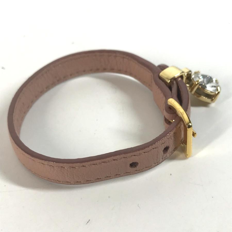 miu miu（ミュウミュウ） 美品 ラインストーン アクセサリー バングル