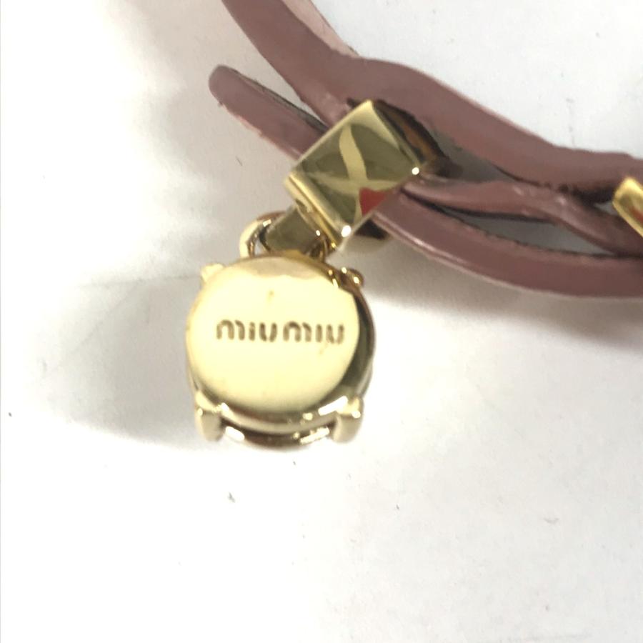 miu miu（ミュウミュウ） 美品 ラインストーン アクセサリー バングル