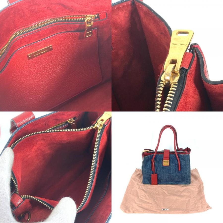 miu MIUMIU ミュウミュウ ロゴ 2WAYバッグ トートバッグ