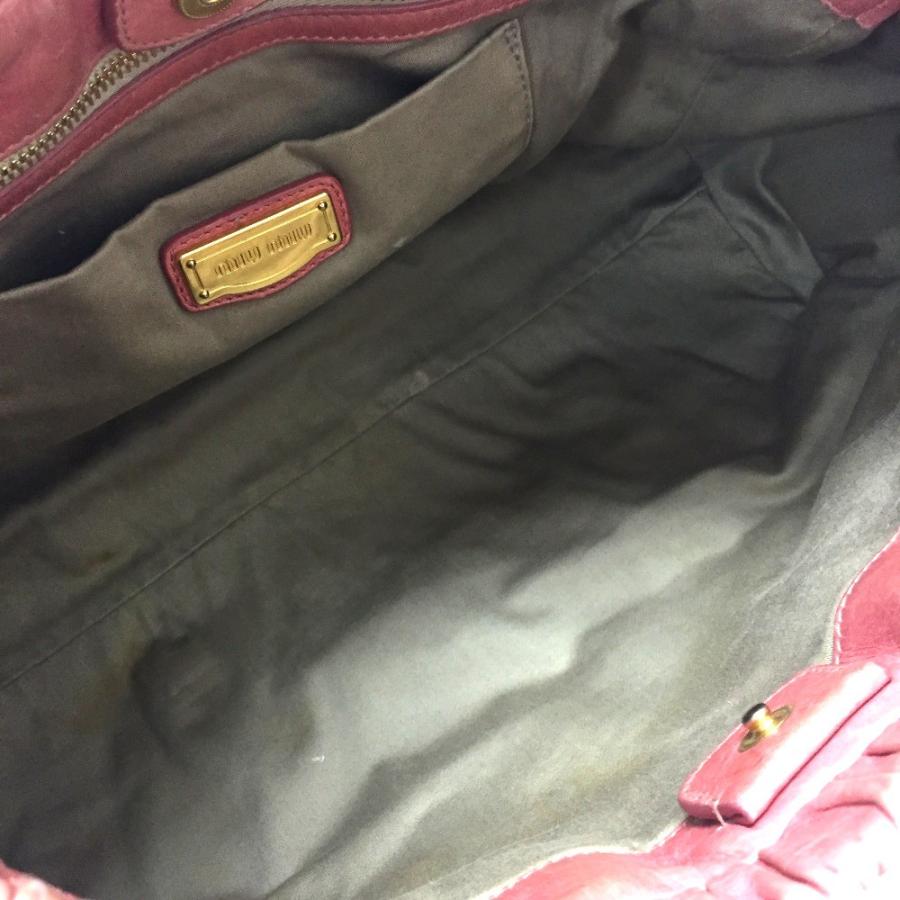 MIU MIU ミュウミュウ ショルダーバッグ ハンドバッグ VITTELO LUX（ヴィテロリュクス） レザー ピンク | miu miu | 05