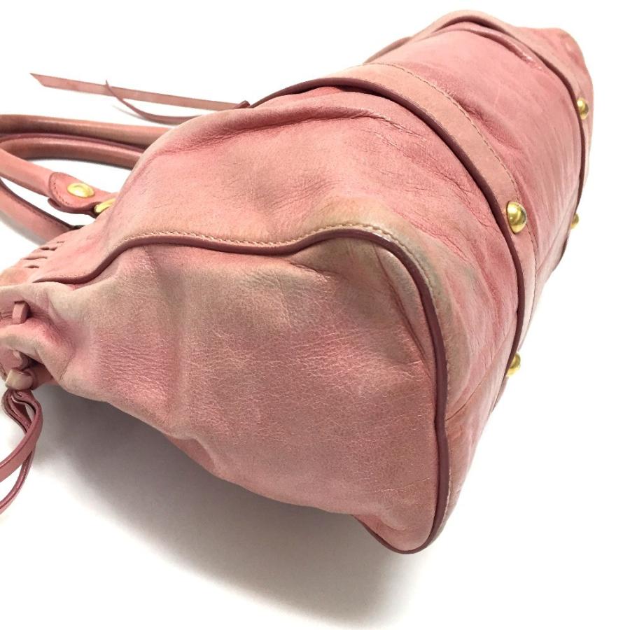 MIU MIU ミュウミュウ ショルダーバッグ ハンドバッグ VITTELO LUX（ヴィテロリュクス） レザー ピンク | miu miu | 06
