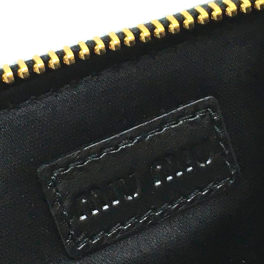 新品同様 MIUMIU ミュウミュウ L字型コインケース MATELASSE マトラッセ コインケース レディース ブラック 黒 | miu miu | 05