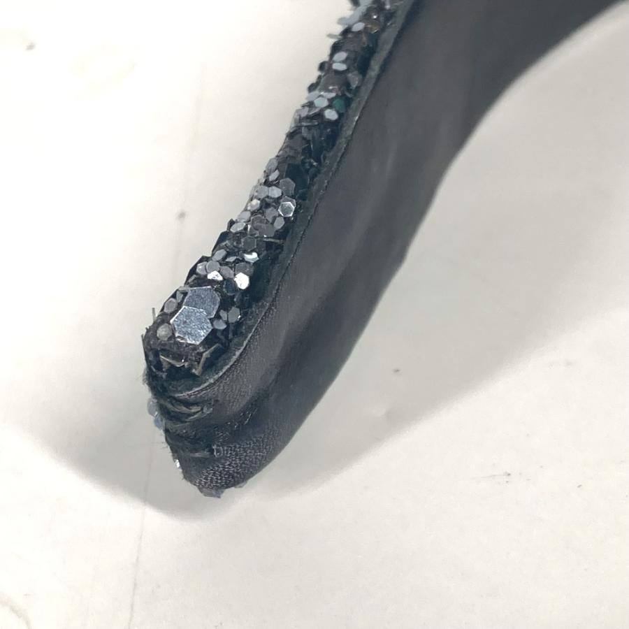 美品 MIUMIU ミュウミュウ ラメ りぼん リボン ヘアアクセサリー ヘッドバンド  カチューシャ ブラック レディース【中古】 | miu miu | 07