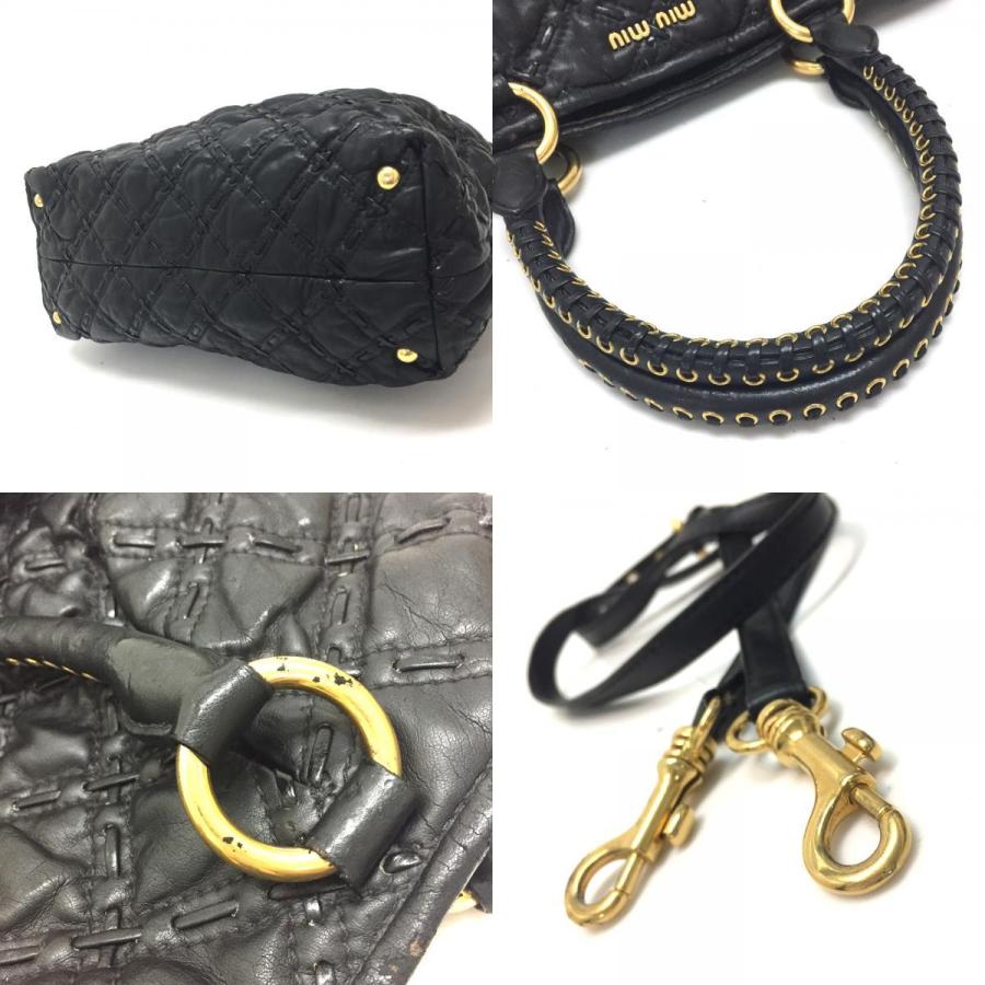 MIU MIU ミュウミュウ ハンドバッグ ショルダーバッグ キルティング 2wayバッグ フェイクレザー メンズ レディース | miu miu | 09