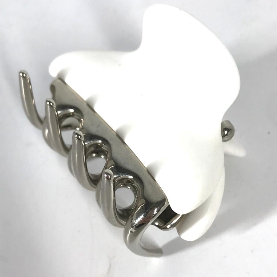 未使用 MIUMIU ミュウミュウ 5IF068 クリスタル ロゴ ラインストーン ヘアクリップ ヘアアクセサリー ヘアピン ホワイト【中古】 | miu miu | 06