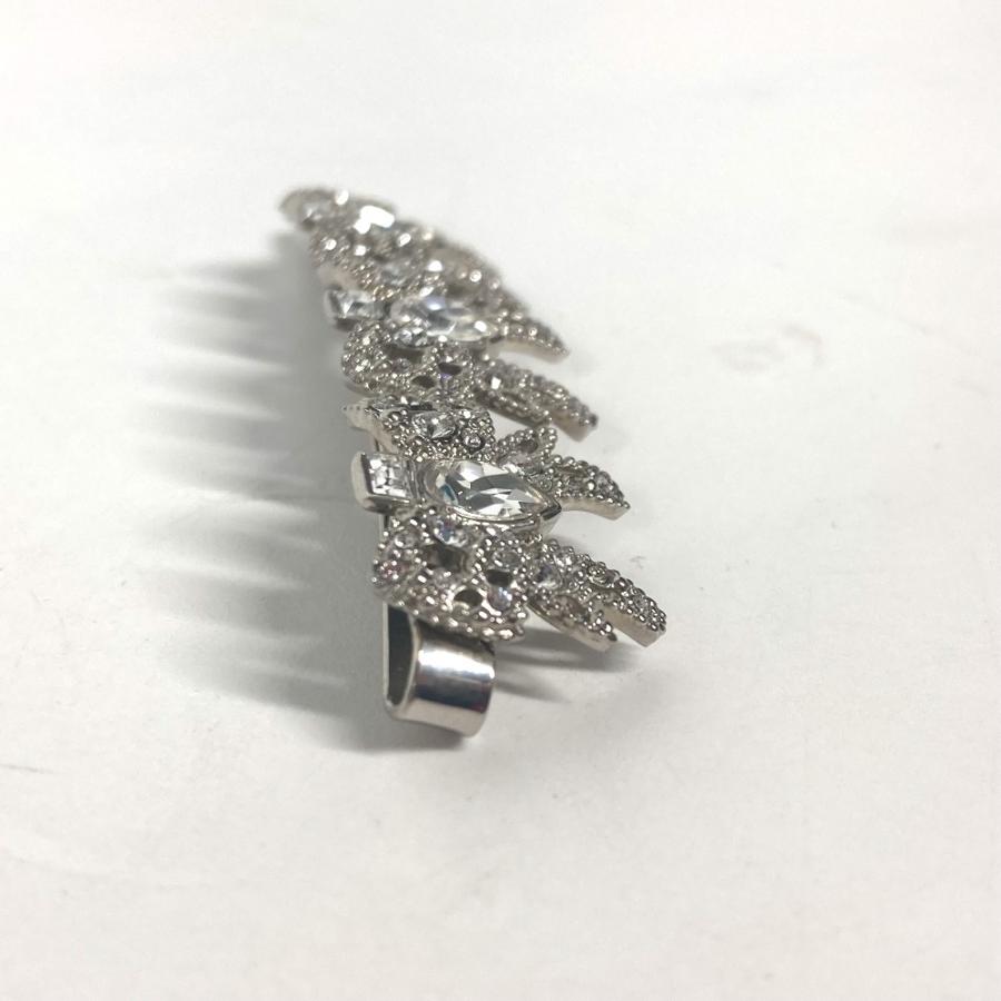 miu miu（ミュウミュウ） 美品 5JF031 リボン ラインストーン りぼん