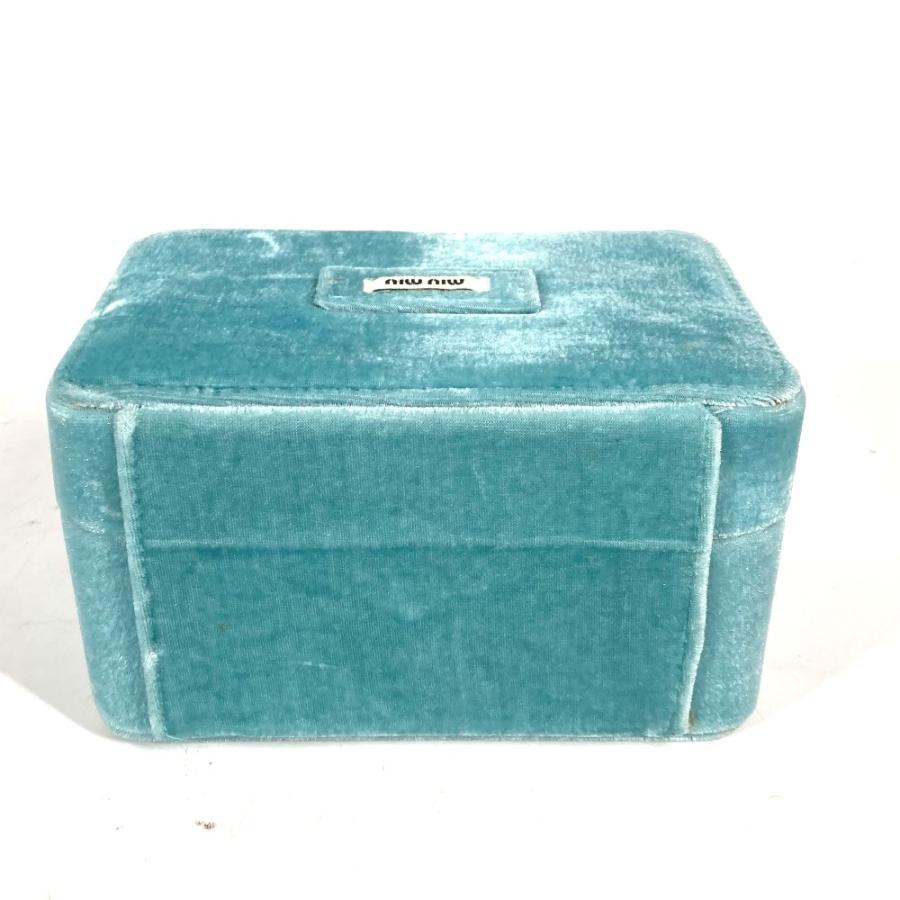 miu 美品 MIUMIU ミュウミュウ ロゴ ジュエリーケース